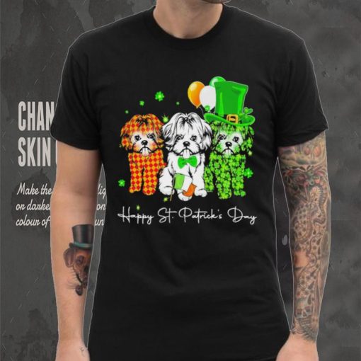 3 Shih Tzu Happy St Patrick’s Day shirt