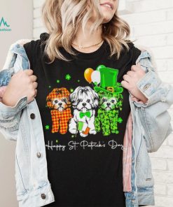 3 Shih Tzu Happy St Patrick’s Day shirt