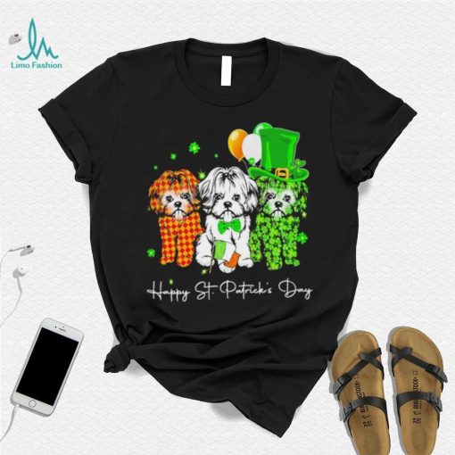 3 Shih Tzu Happy St Patrick’s Day shirt