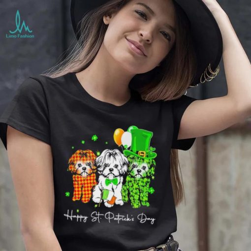 3 Shih Tzu Happy St Patrick’s Day shirt