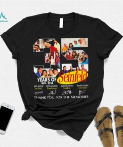 35 years of Seinfeld 1989 2024 thank you for the memories signatures shirt