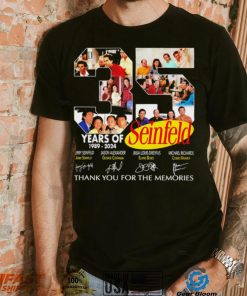 35 years of Seinfeld 1989 2024 thank you for the memories signatures shirt