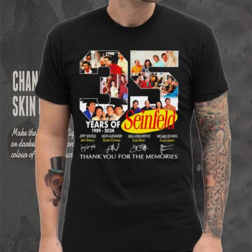 35 years of Seinfeld 1989 2024 thank you for the memories signatures shirt