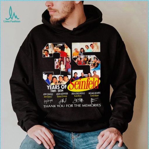 35 years of Seinfeld 1989 2024 thank you for the memories signatures shirt