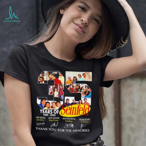 35 years of Seinfeld 1989 2024 thank you for the memories signatures shirt