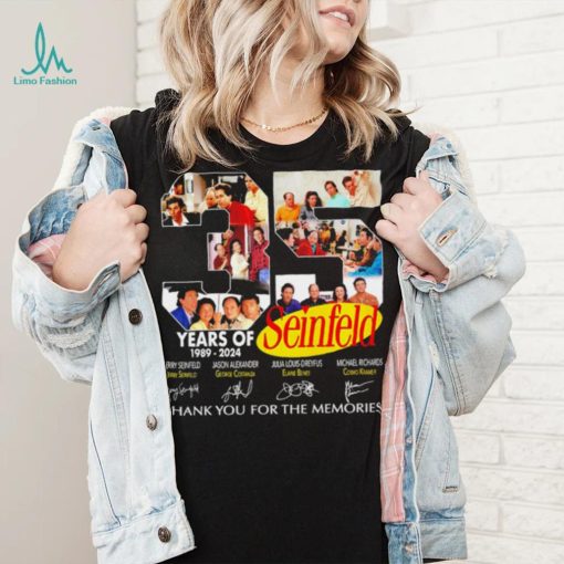 35 years of Seinfeld 1989 2024 thank you for the memories signatures shirt