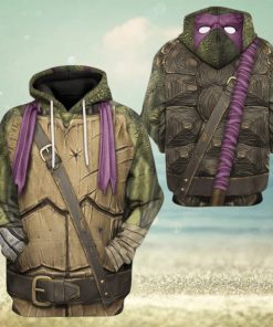 3D Donatello TMNT Don Donnie Purple Cosplay Custom Tshirt Hoodie