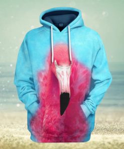 3D Flamingo Blue Hoodie