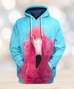 3D Flamingo Blue Hoodie