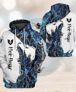 3D Her Bear And His Honey Custom Name Tshirt Hoodie Apparel