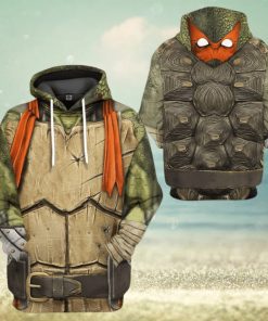3D Michelangelo TMNT Mike Mikey Orange Cosplay Custom Tshirt Hoodie
