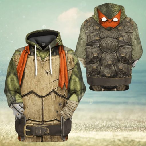 3D Michelangelo TMNT Mike Mikey Orange Cosplay Custom Tshirt Hoodie
