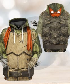 3D Michelangelo TMNT Mike Mikey Orange Cosplay Custom Tshirt Hoodie