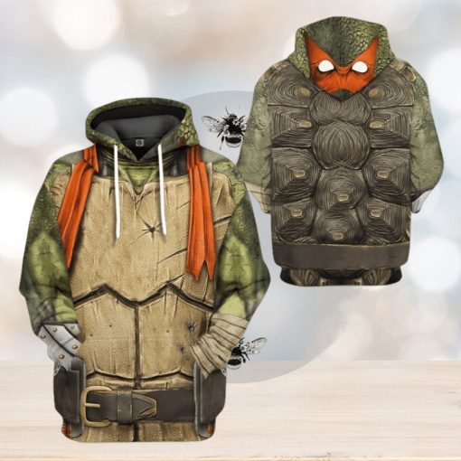 3D Michelangelo TMNT Mike Mikey Orange Cosplay Custom Tshirt Hoodie