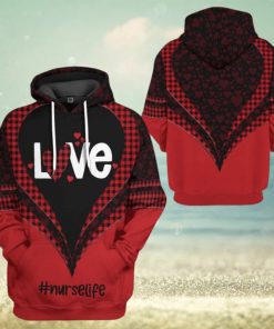 3D Nurse Life Valentine Custom Tshirt Hoodie Apparel
