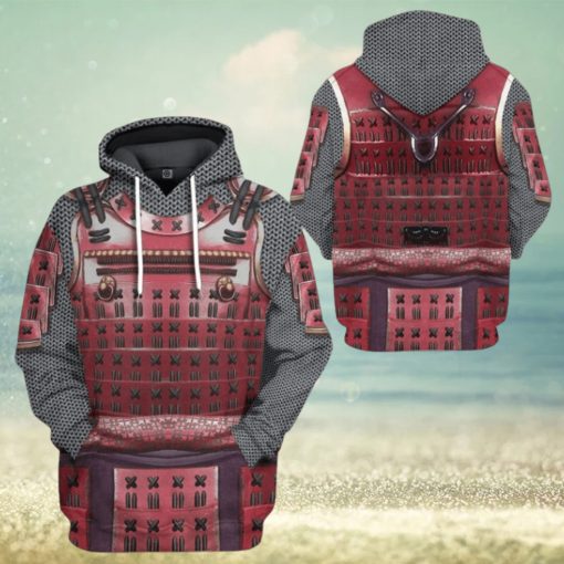 3D Samurai Armor Custom Hoodie Apparel