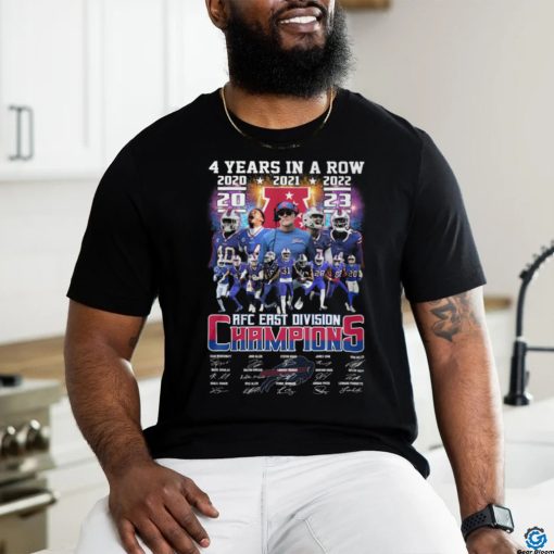 4 Years In A Row Afc East Division Champions Shirt