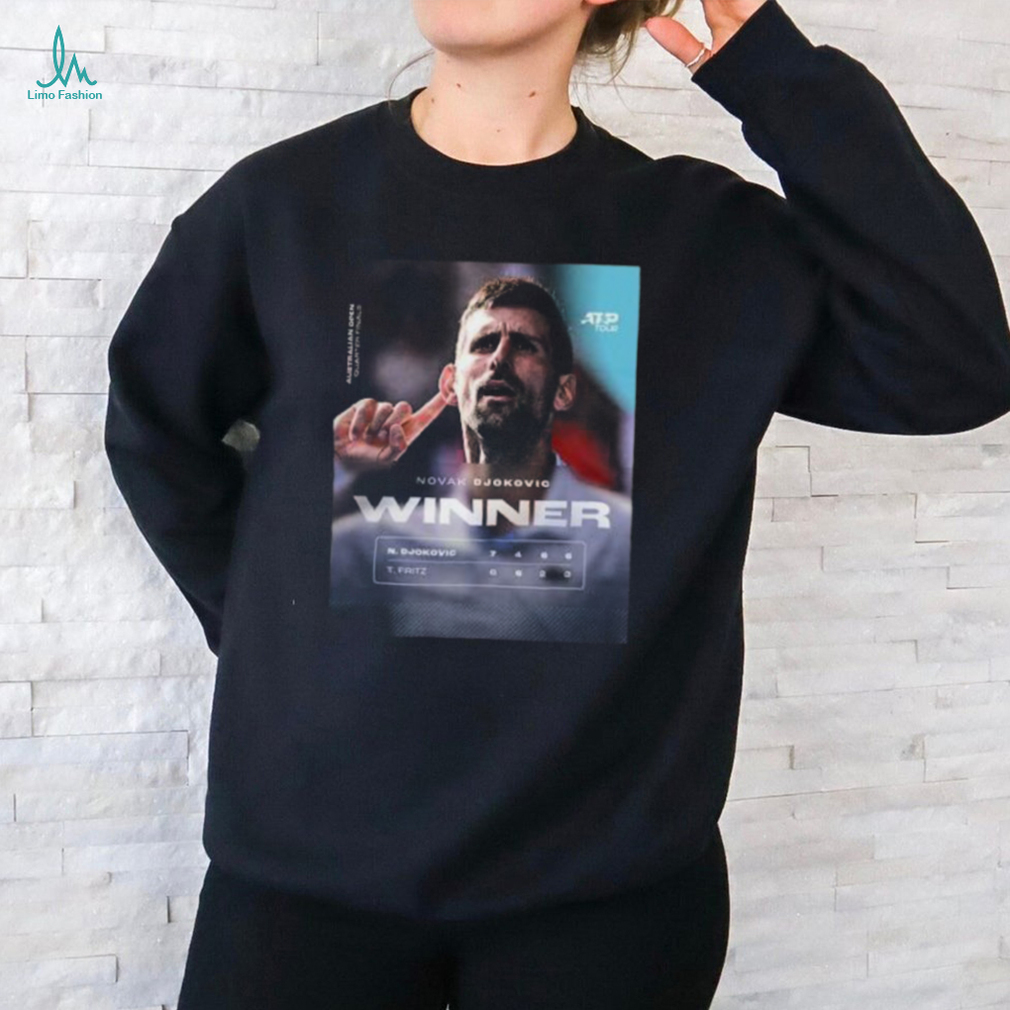 48th Grand Slam Semi final Novak Djokovic Winner Australian Open Quarter finals AusOpen ATP Tour 2023 2024 T Shirt 48th Grand Slam Semi final Novak Djokovic Winner Australian Open Quarter finals AusOpen ATP Tour 2023 2024 T Shirt