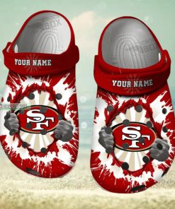 49ers Faithful Pride Crocs Clogs 49ers Crocs Mens