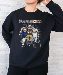 49ers Giants Golden State Curry Montana Posey San Francisco Signatures Shirt