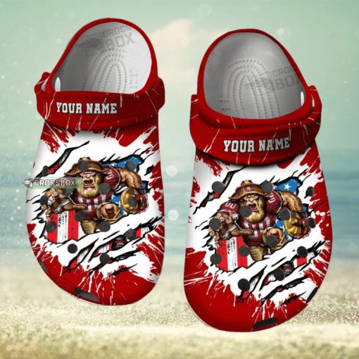 49ers Touchdown Trek Croc Shoes