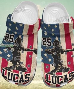 4Th Of July Usa Flag Baseball Crocs