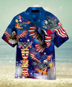 4th Of July Independence Day Eagles Hawaiian Shirt Aloha For Men And Women