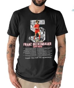 5 Franz Beckenbauer 1945 2024 Thank You For The Memories Signatures Shirt
