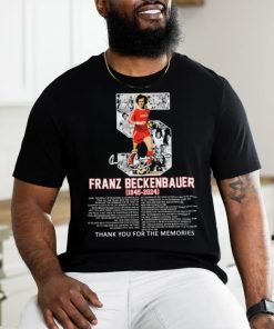 5 Franz Beckenbauer 1945 2024 Thank You For The Memories Signatures Shirt