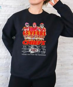 65 Years Kansas City Chiefs 1959 2024 Thank You For The Memories signatures t shirt