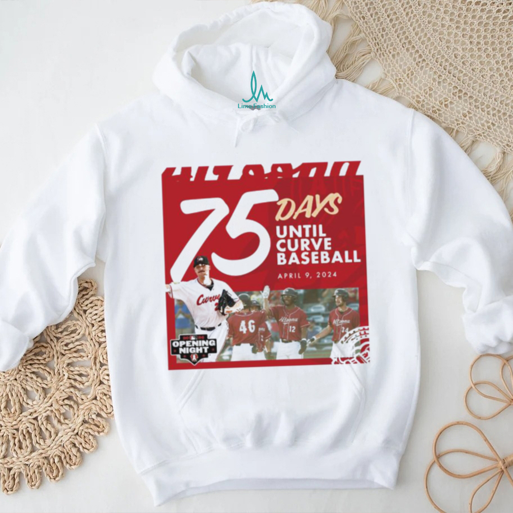 75 Days Until Curve Baseball April 9, 2024 Curve T shirt 75 Days Until Curve Baseball April 9, 2024 Curve T shirt