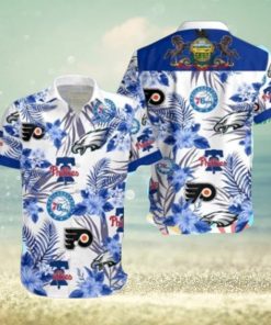 76Ers Phillies Philadelphia Eagles Hawaiian Shirt Best Beach Gift