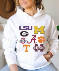 8 Teams Have Ever Been Ranked Number 1 in The College Football Playoff Rankings Logo Shirts