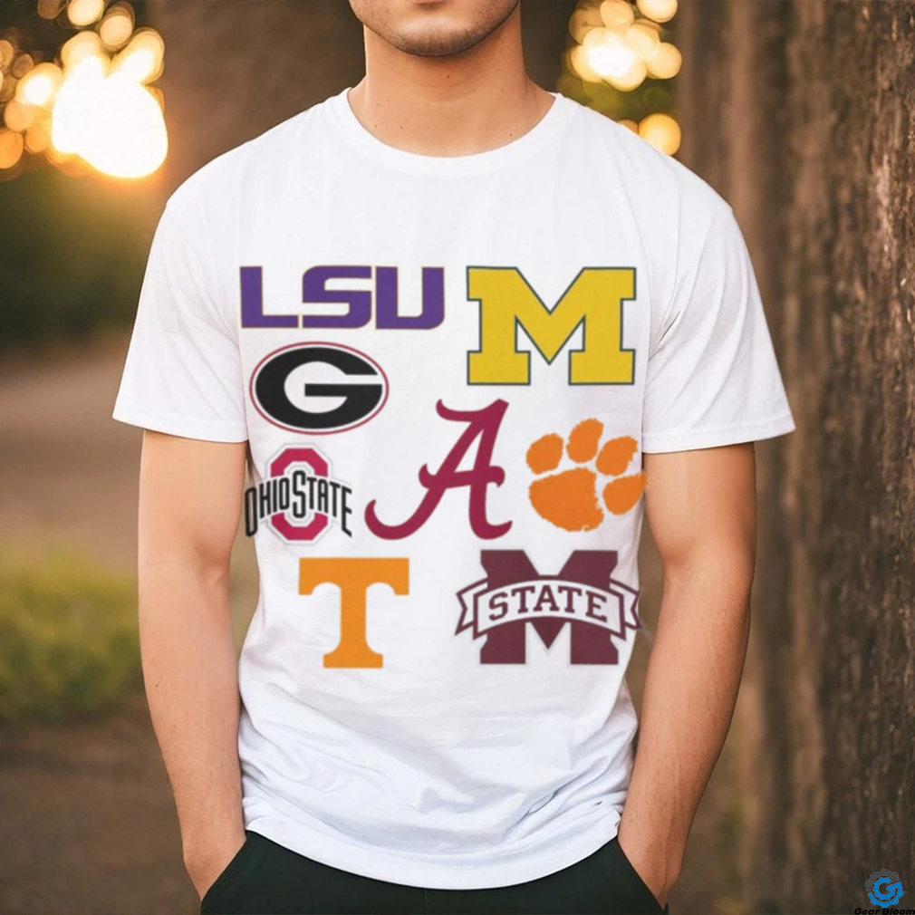 8 Teams Have Ever Been Ranked Number 1 in The College Football Playoff Rankings Logo Shirts 8 Teams Have Ever Been Ranked Number 1 in The College Football Playoff Rankings Logo Shirts