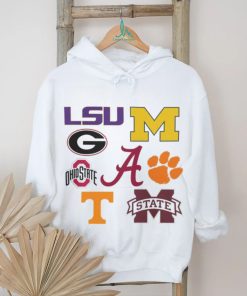 8 Teams Have Ever Been Ranked Number 1 in The College Football Playoff Rankings Logo Shirts