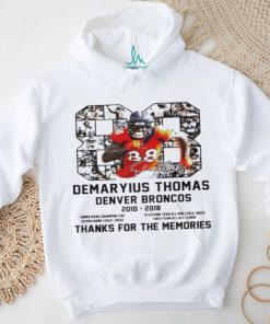 88 Demaryius Thomas Denver Broncos 2010 2018 thanks for the memories t shirt