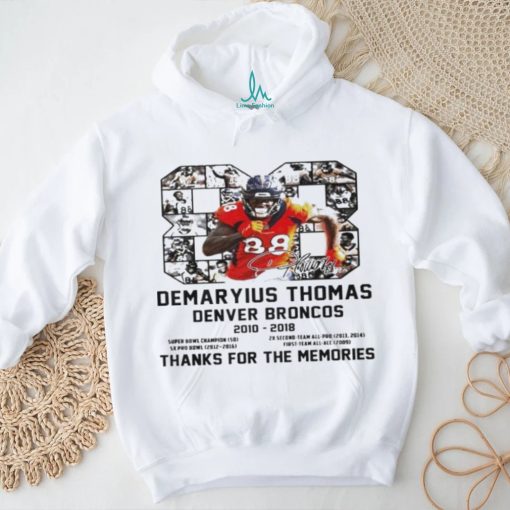 88 Demaryius Thomas Denver Broncos 2010 2018 thanks for the memories t shirt