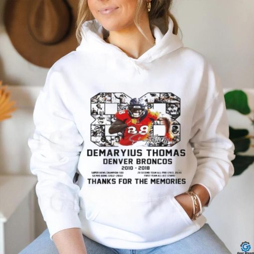 88 Demaryius Thomas Denver Broncos 2010 2018 thanks for the memories t shirt