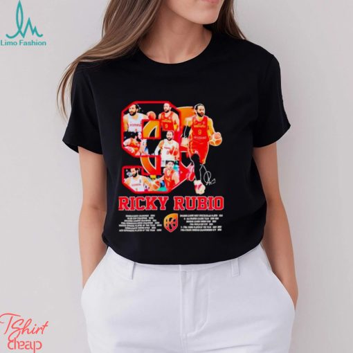 9 Ricky Rubio Espana Signature Signature Shirt