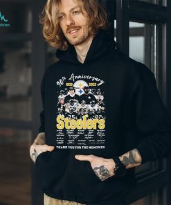 90th Anniversary 1933 2023 Steelers Signature Thank You For The Memories T shirt For Fans