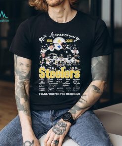 90th Anniversary 1933 2023 Steelers Signature Thank You For The Memories T shirt For Fans