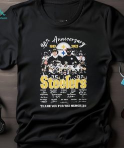 90th Anniversary 1933 2023 Steelers Signature Thank You For The Memories T shirt For Fans