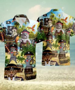 A Pirate Give Meowl Yar Gold Hawaiian Shirt And Short