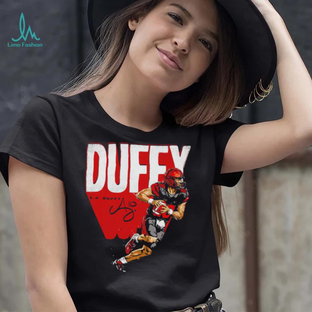 A. J. Duffy number 10 San Diego State Aztecs football action pose signature shirt A. J. Duffy number 10 San Diego State Aztecs football action pose signature shirt