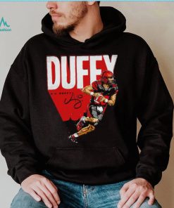 A. J. Duffy number 10 San Diego State Aztecs football action pose signature shirt