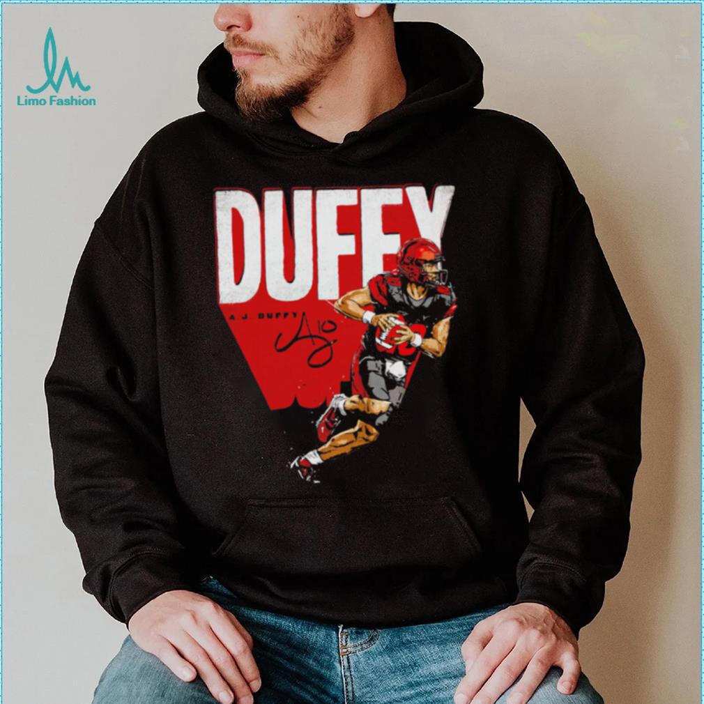 A. J. Duffy number 10 San Diego State Aztecs football action pose signature shirt A. J. Duffy number 10 San Diego State Aztecs football action pose signature shirt