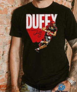 A. J. Duffy number 10 San Diego State Aztecs football action pose signature shirt