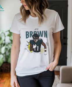A.j. brown heavyweight cartoon T shirt