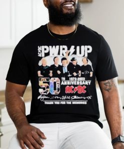 ACDC Pwrup 50th Anniversary 1973 – 2023 Signatures Thank You For The Memories shirt