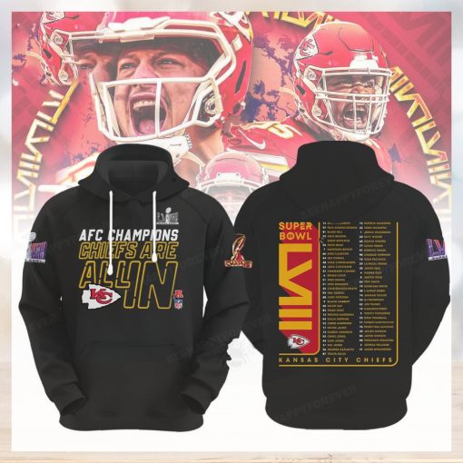 AFC Champions Kansas City Chiefs Are All In Super Bowl LVIII Hoodie